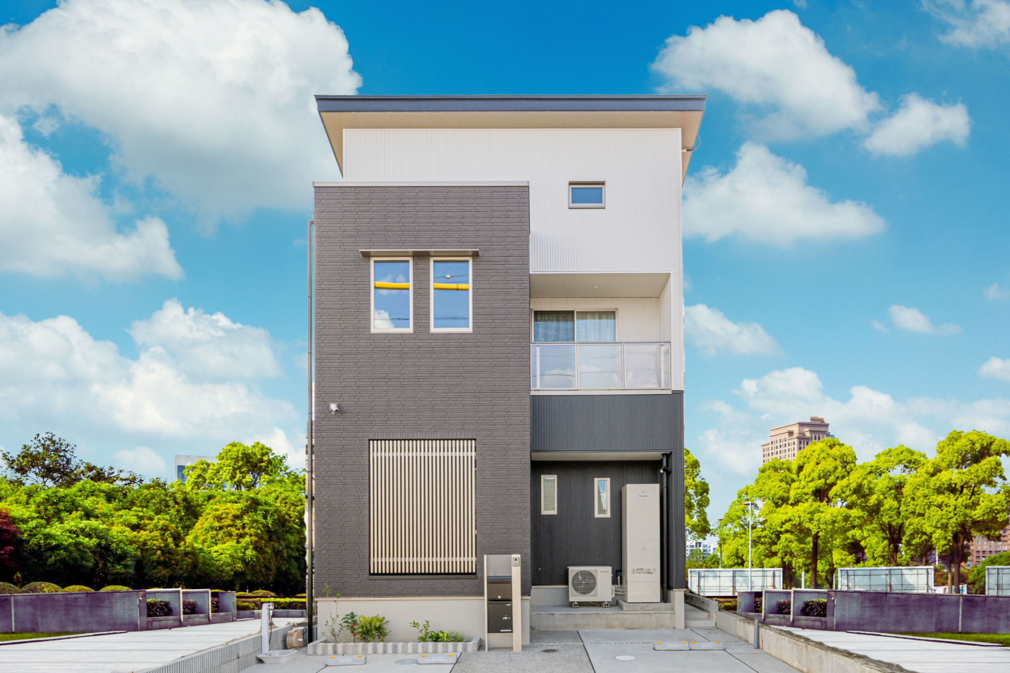 岐阜市　新築住宅のエクステリア