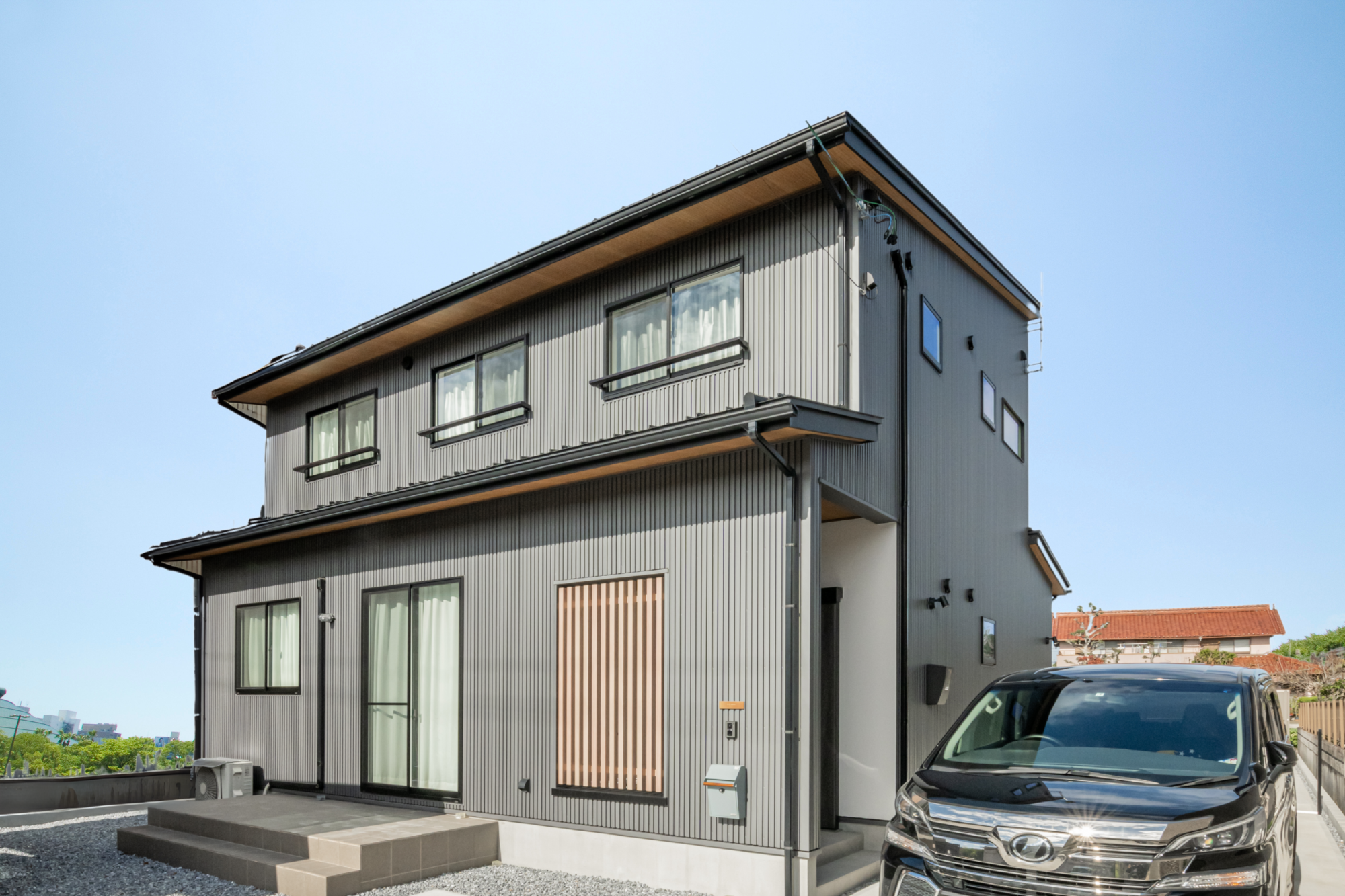 本巣郡 新築住宅のエクステリア