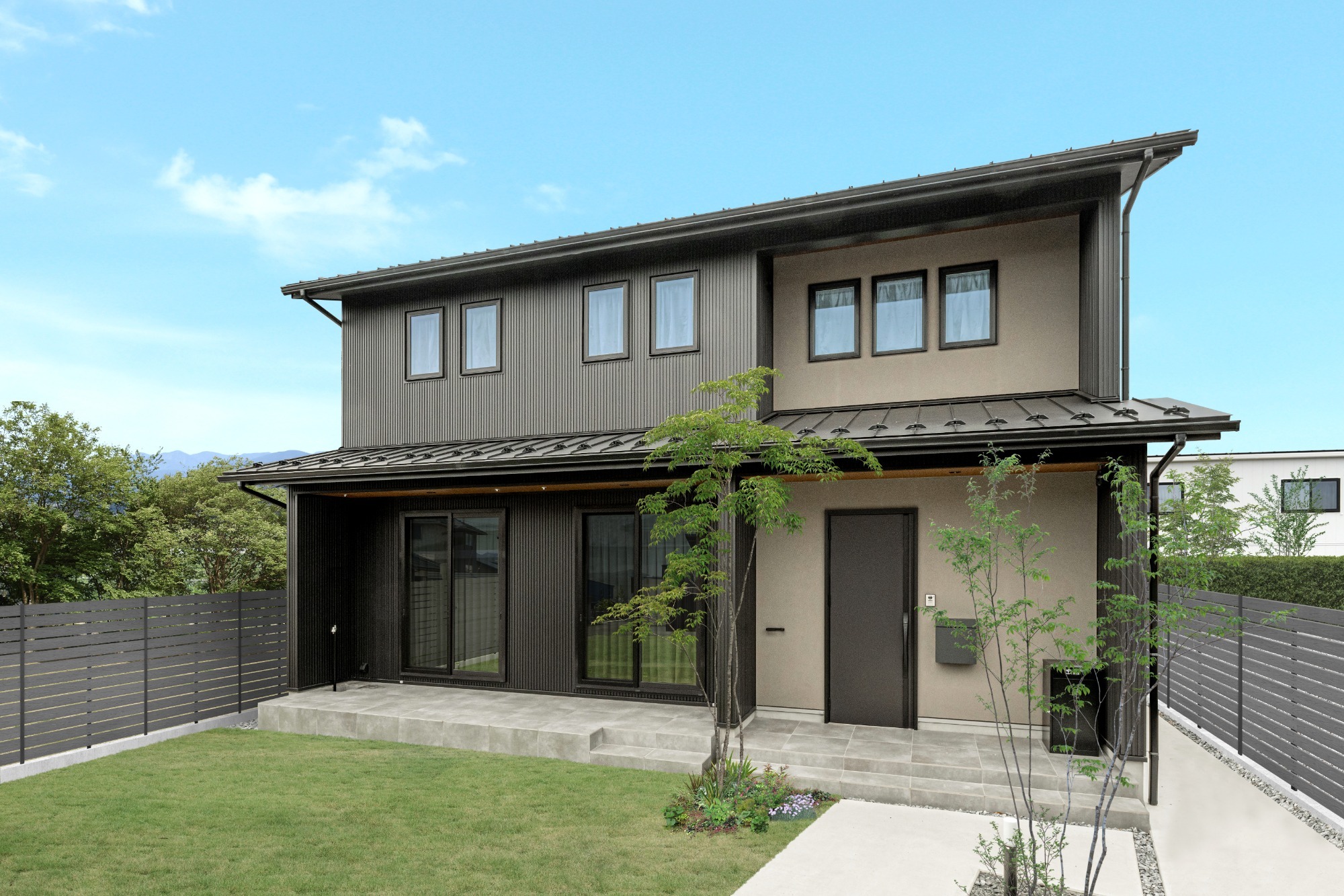 本巣郡 新築住宅のエクステリア